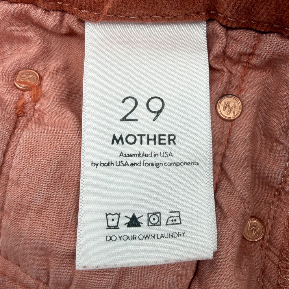 Mother The Looker Ankle Fray‎ in Coconut Shell Terracotta Size 29 - Picture 11 of 14